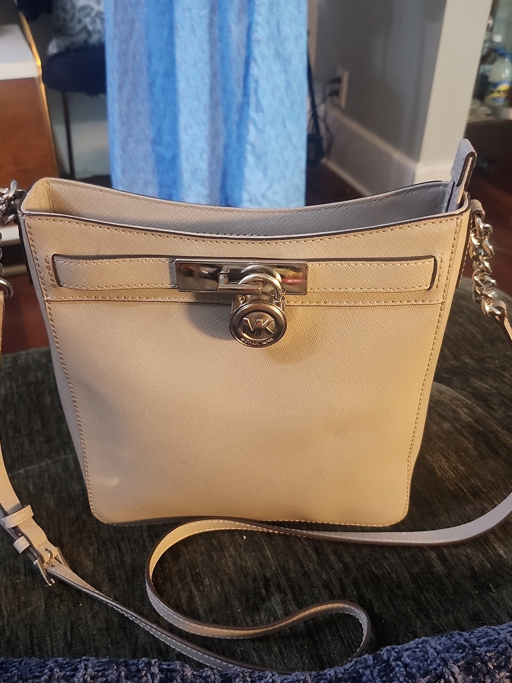 Michael Kors Hamilton Messenger Saffiano Leather Crossbody Bag Retail $248